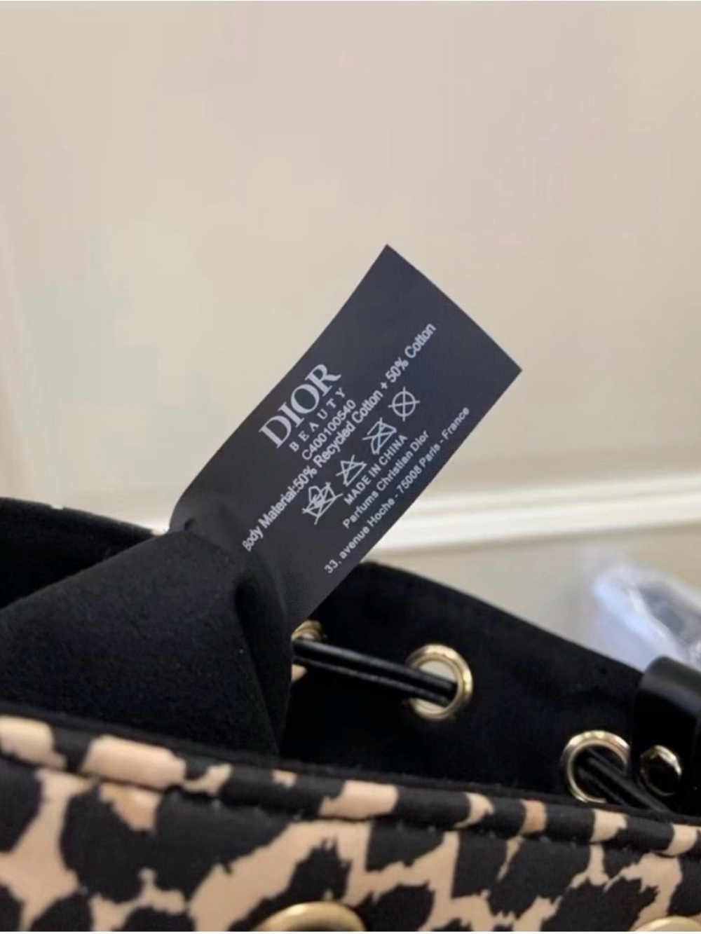 Dior Leopard Makeup Bag (7” x 8”) - Picture 6 of 7